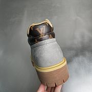Okify Louis Vuitton Remix Gray Suede Men Boots - 2