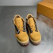 Okify Louis Vuitton Remix Yellow Suede Men Boots - 6