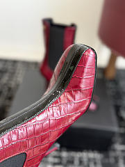 Okify CC Red Crocodile Women Boots 8.5cm - 5