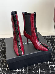 Okify CC Red Crocodile Women Boots 8.5cm - 4