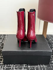 Okify CC Red Crocodile Women Boots 8.5cm - 3