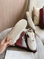 Okify Gucci Shift White Suede Women Sneakers - 5