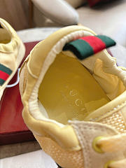 Okify Gucci Shift Yellow Suede Women Sneakers - 6