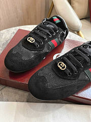 Okify Gucci Shift Black Suede Women Sneakers - 3