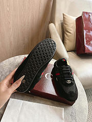 Okify Gucci Shift Black Suede Women Sneakers - 2