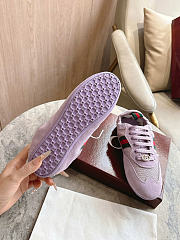 Okify Gucci Shift Purple Suede Women Sneakers - 6