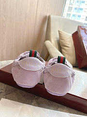 Okify Gucci Shift Purple Suede Women Sneakers - 4
