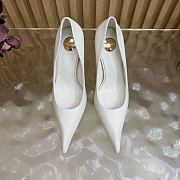 Okify YSL White High Heels 10.5cm 30131 (has big size) - 3