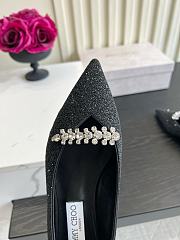 Okify Jimmy Choo Black Ballet Shoes (has big size) - 2