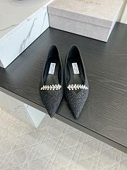 Okify Jimmy Choo Black Ballet Shoes (has big size) - 1