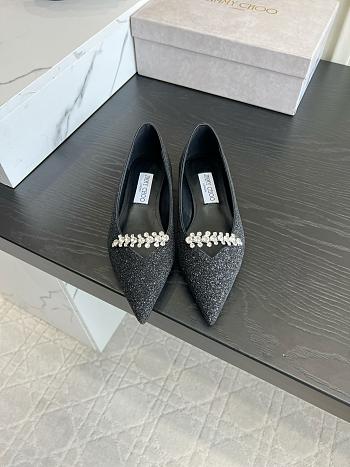 Okify Jimmy Choo Black Ballet Shoes (has big size)