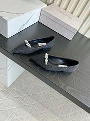 Okify Jimmy Choo Black Ballet Shoes (has big size) - 5