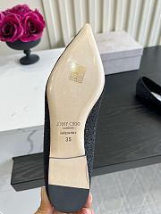 Okify Jimmy Choo Black Ballet Shoes (has big size) - 6
