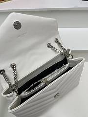 Okify YSL Loulou Small Bag White Silver Hardware 24x18x9cm - 3