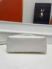 Okify YSL Loulou Small Bag White Silver Hardware 24x18x9cm - 4