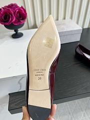Okify Jimmy Choo Red Patent Ballet Shoes (has big size) - 5