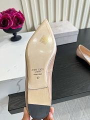 Okify Jimmy Choo Nude Patent Ballet Shoes (has big size) - 3