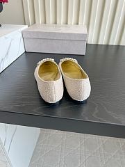 Okify Jimmy Choo White Ballet Shoes (has big size) - 5