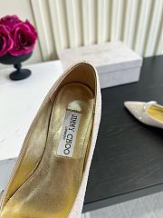 Okify Jimmy Choo White Ballet Shoes (has big size) - 3