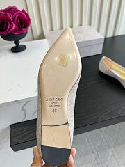 Okify Jimmy Choo White Ballet Shoes (has big size) - 2