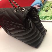 Okify YSL Loulou Small Bag Black Silver Hardware 24x18x9cm - 2