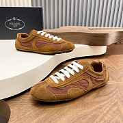 Okify Prada Montecarlo Brown Suede Men Sneakers  - 5