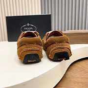 Okify Prada Montecarlo Brown Suede Men Sneakers  - 4