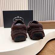Okify Prada Montecarlo Dark Brown Suede Men Sneakers  - 5