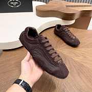 Okify Prada Montecarlo Dark Brown Suede Men Sneakers  - 4
