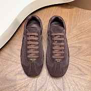 Okify Prada Montecarlo Dark Brown Suede Men Sneakers  - 3