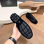 Okify Prada Montecarlo Black Suede Men Sneakers  - 5