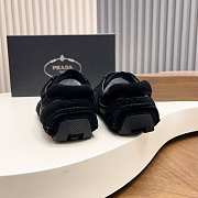 Okify Prada Montecarlo Black Suede Men Sneakers  - 3