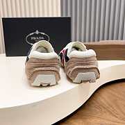Okify Prada Montecarlo Multicolor Suede Men Sneakers  - 4