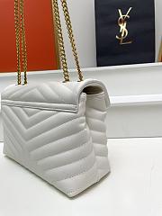 Okify YSL Loulou Small Bag White Gold Hardware 24x18x9cm - 3