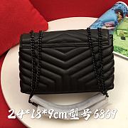 Okify YSL Loulou Small Bag Black Black Hardware 24x18x9cm - 6