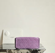 Okify CC 25 Hobo Mini Bag Purple Suede 20x22x12.5cm - 6