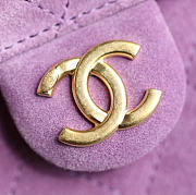 Okify CC 25 Hobo Mini Bag Purple Suede 20x22x12.5cm - 4