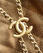 Okify CC 25 Hobo Small Bag Bronze Caviar 30x26x14cm - 6