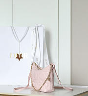 Okify Dior Diorling Mini Bag Light Pink 18x16.5x6cm - 6