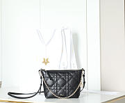Okify Dior Diorling Mini Bag Black 18x16.5x6cm - 1