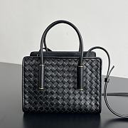 Okify Bottega Veneta Barbara Small Tote Bag Black 21.5x15x12cm - 1