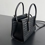 Okify Bottega Veneta Barbara Small Tote Bag Black 21.5x15x12cm - 3
