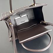 Okify Bottega Veneta Barbara Small Tote Bag Dark Brown 21.5x15x12cm - 3
