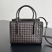Okify Bottega Veneta Barbara Small Tote Bag Dark Brown 21.5x15x12cm - 1