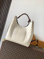 Okify Louis Vuitton Carmel Mahina Boho Bag Cream Beige M53188 35x40x17cm  - 4