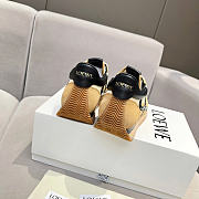 Okify Loewe Brown Camel Suede Sneakers Unisex - 6