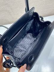 Okify Prada Carry Mini Leather Handbag Bag Black 1BA496 19x21x7cm  - 6