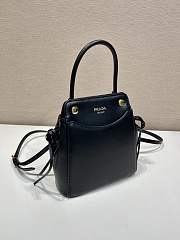 Okify Prada Carry Mini Leather Handbag Bag Black 1BA496 19x21x7cm  - 2