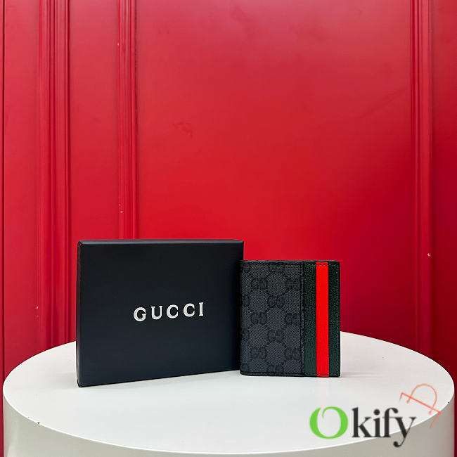 Okify Gucci Primavera Black Small Wallet 10x9cm - 1