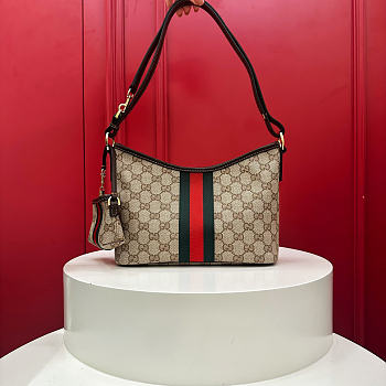 Okify Gucci Medium Shoulder Bag With Web A00D9T 25x18x11cm
